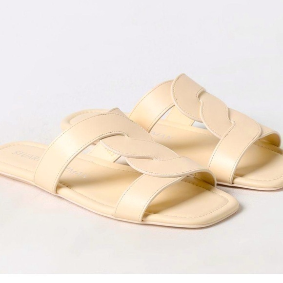 Stuart Weitzman Shoes - Stuart Weitzman Ibiza leather slides 6.5 B
